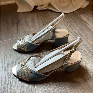 Rachel Simpson Isadora Dusky Blue Bridal Shoes